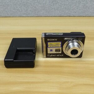 Sony Cyber-Shot DSC-W90 Black 8.1 MP Digital Camera OEM Battery and Charger,